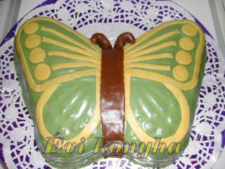 Marcipán pillangó torta - csokikrémes-gesztenyés 14