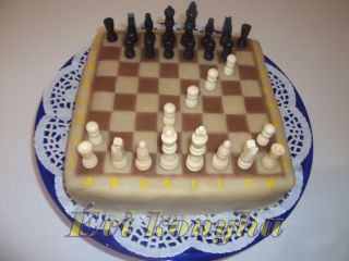 Marcipán sakktábla torta - gesztenyés 27